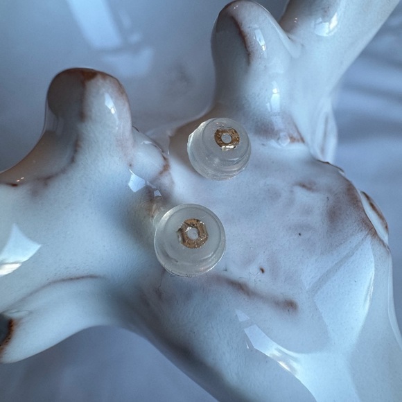 10KYG Tourmaline-Peridot-Citrine Cluster Stud Earrings - Picture 5 of 6